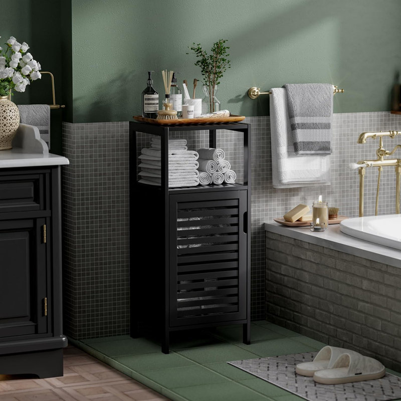 Lark Manor™ Bamboo Floor Small Bathroom Standing, 4